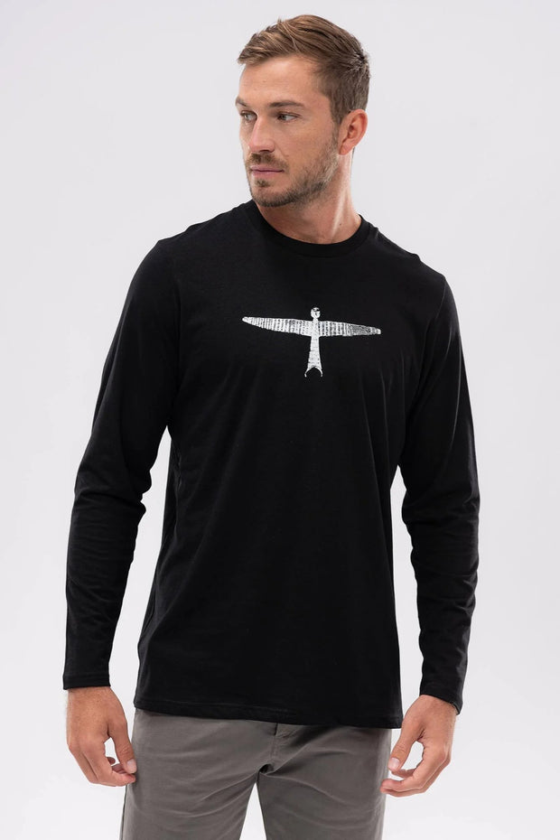 Mens Project U L/S Tee Black/White 900004