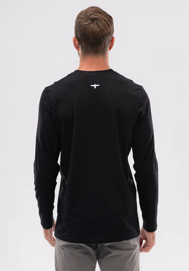Mens Project U L/S Tee Black/White 900004