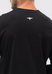 Mens Project U L/S Tee Black/White 900004