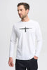 Mens Project U L/S Tee White/Black 900004