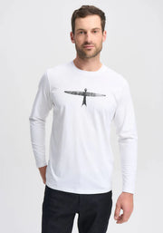 Mens Project U L/S Tee White/Black 900004