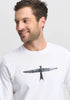 Mens Project U L/S Tee White/Black 900004