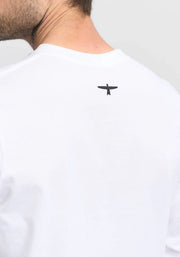 Mens Project U L/S Tee White/Black 900004
