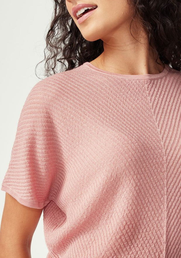 Womens Haze Knit Top Rosewood 100357VN