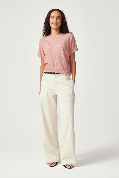 Womens Haze Knit Top Rosewood 100357VN