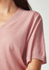Womens Camille V Tee Rosewood 100110VN