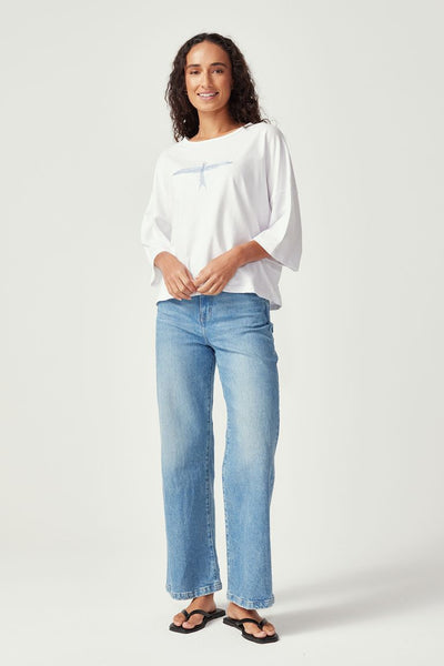 Womens Kite Tee White Dew 600216