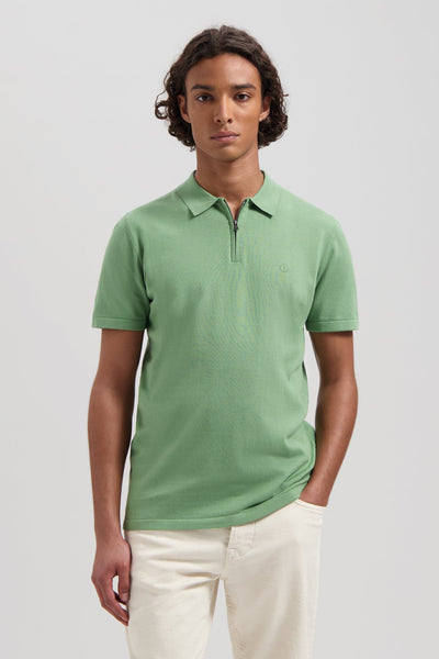 Mens Dorian Zip Polo Shirt