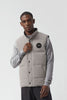 Mens Garson Vest Black Label - Limestone