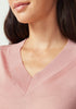 Womens Camille V Tee Rosewood 100110VN