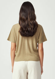 Womens Haze Knit Top Aloe 100357VN