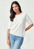 Womens Belle Knit Tee Cloud 100356