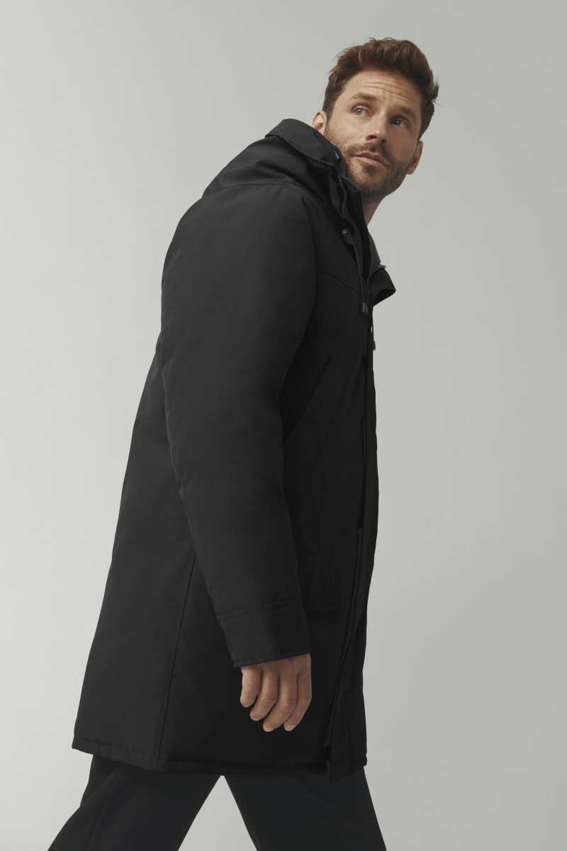 Mens Heritage Langford Parka Black 2062M - Canada Goose | Te Huia