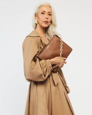 Matilda Crossbody Bag - Tan + Chunky Chain