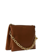 Matilda Crossbody Bag - Tan + Chunky Chain