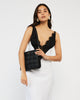 Matilda Shoulder Bag - Black Woven