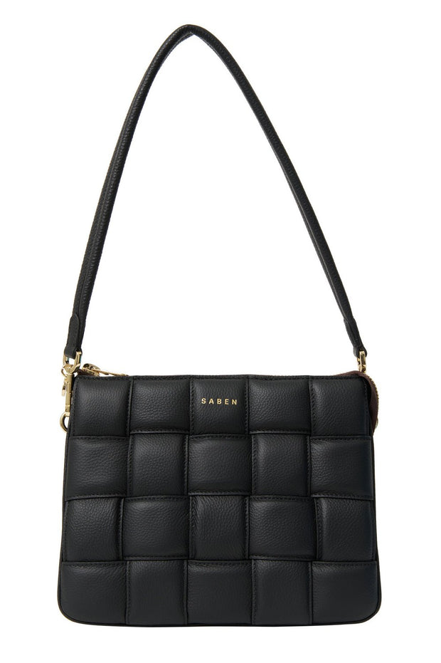 Matilda Shoulder Bag - Black Woven