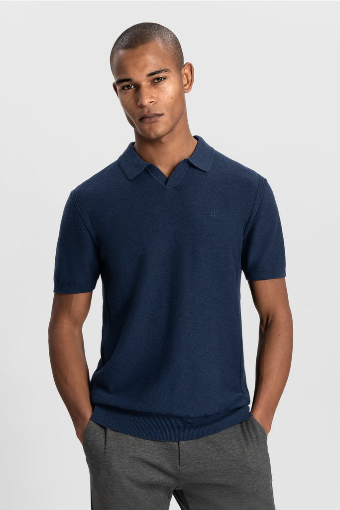 Mens Mercury SS Polo - Dark Navy