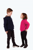 Kids Striped Zip Hoody Peony NB712