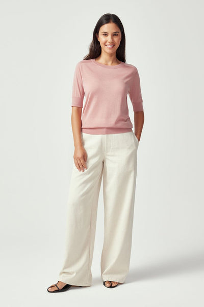 Womens Tenera Knit Tee Rosewood 10001VN