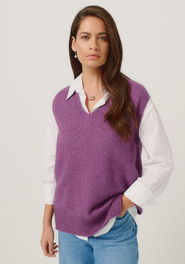 Womens Andi Vest Lilac 100382