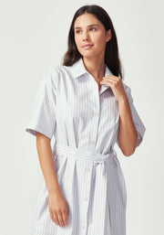 Womens Manon Dress Lilac Green Stripe 600191