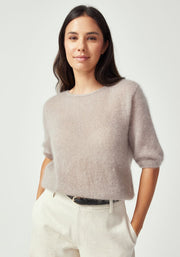 Womens June Knit Tee NaturalClay 100313