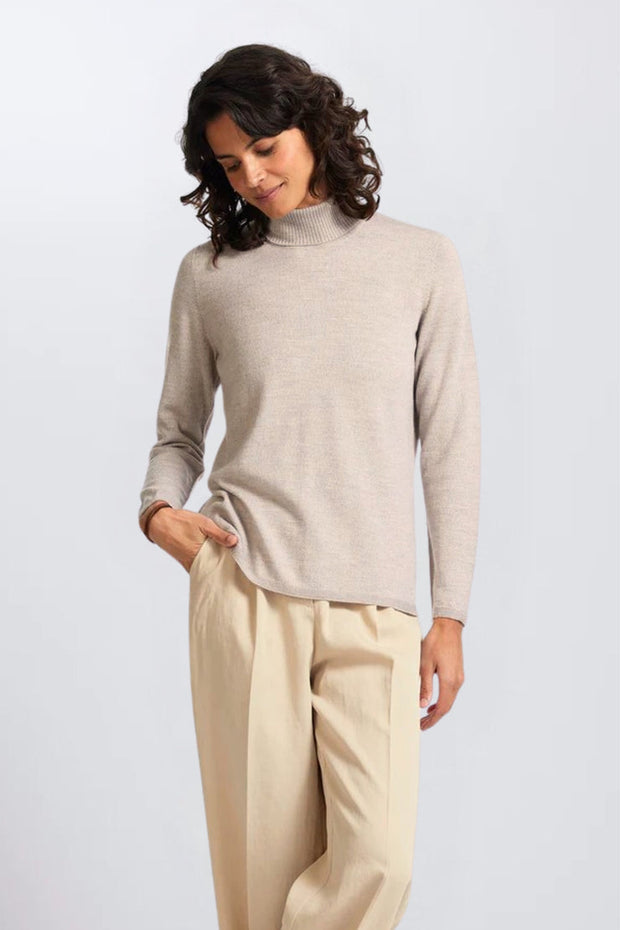 Womens Polo Neck Jumper