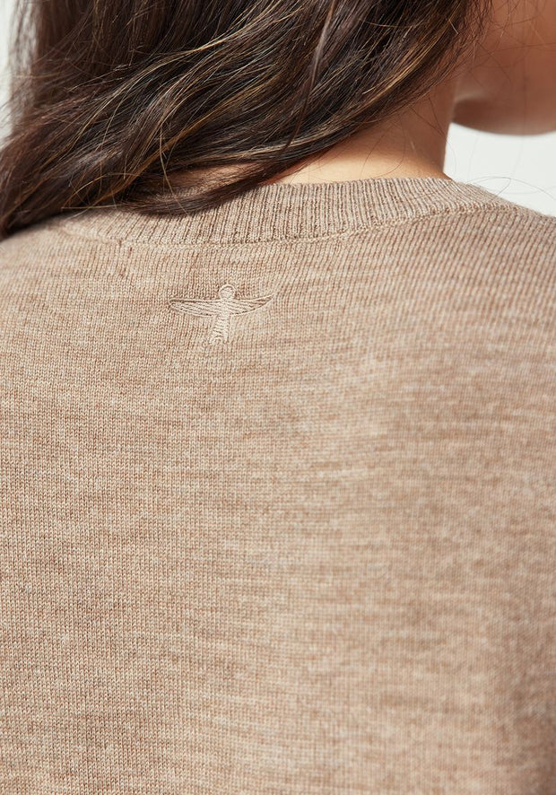 Womens Orna Knit Cardi Cobblestone 100359Vn