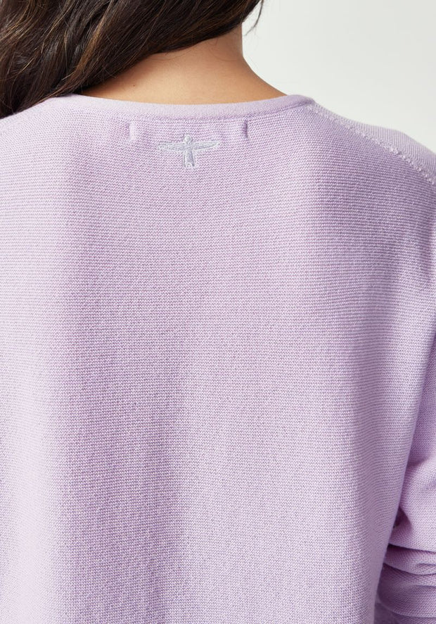 Womens Stitch Sweater  Fleur Violet 1859