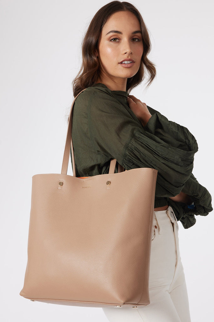 Carter Tote - Taupe + Taupe