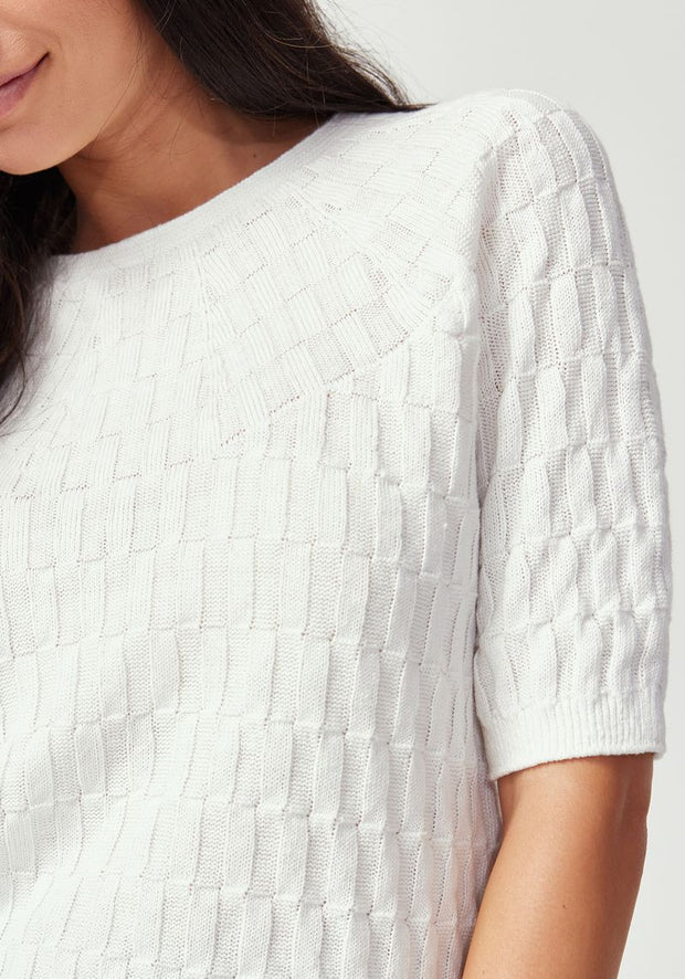 Womens Belle Knit Tee Cloud 100356