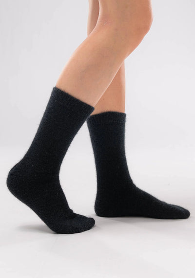 Unisex Cosy Fine Socks Jet  0302
