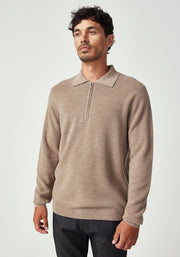 Mens Lee Half Zip Cobblestone 100259vn