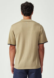 Mens Arman SS Polo Aloe/Black 100200Vn