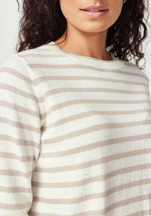 Womens Fountain Sweater White Linen/Pearl 100363VN