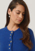 Womens Shell Cardigan Dusty Blue 1736