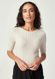 Womens Sylvie Tee Ecru 100118