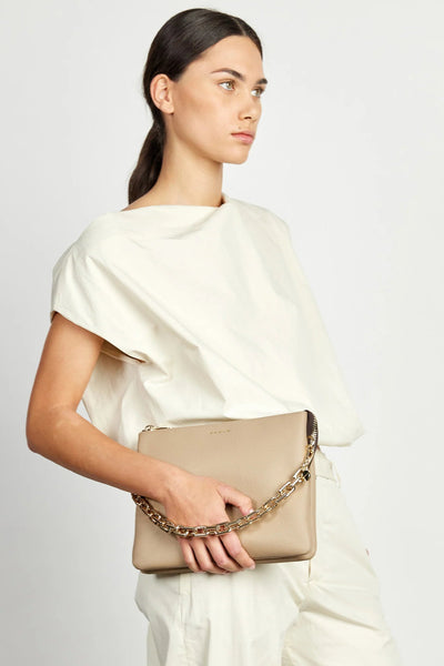 Matilda Crossbody Bag - Tea+Chunky Chain