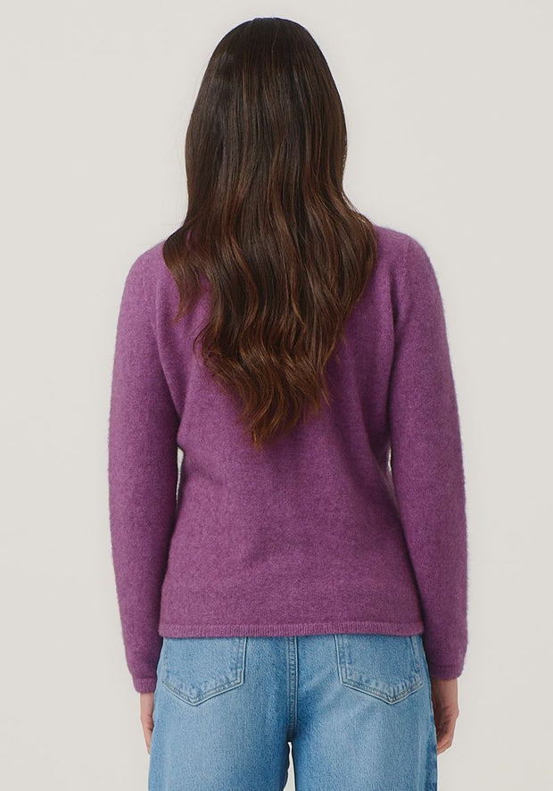 Womens Shell Cardigan Lilac 1736