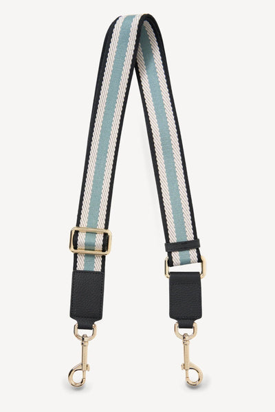 Feature Strap Webbing Black/White/Duckegg