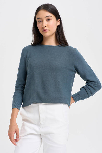 Womens Stitch Sweater -Bluestone-1859