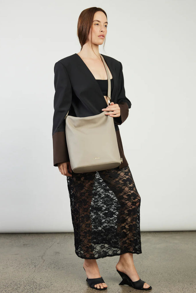 June Shoulder Bag Dove Pebble