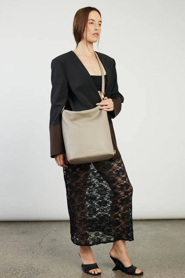 June Shoulder Bag Dove Pebble
