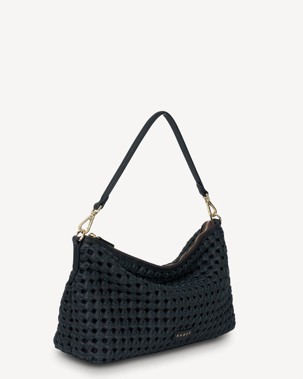 Claudia Crossbody Black Braid