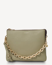 Matilda Crossbody Chunky Chain Eucalyptus