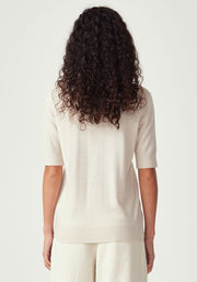 Womens Orna Knit Cardi Ecru 100359Vn