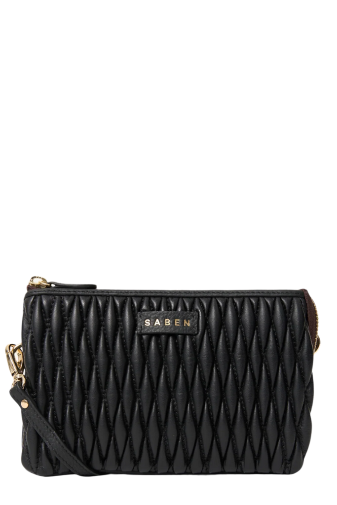 Tilly Crossbody Bag - Black Diamond Quilt