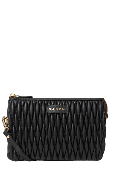 Tilly Crossbody Bag - Black Diamond Quilt