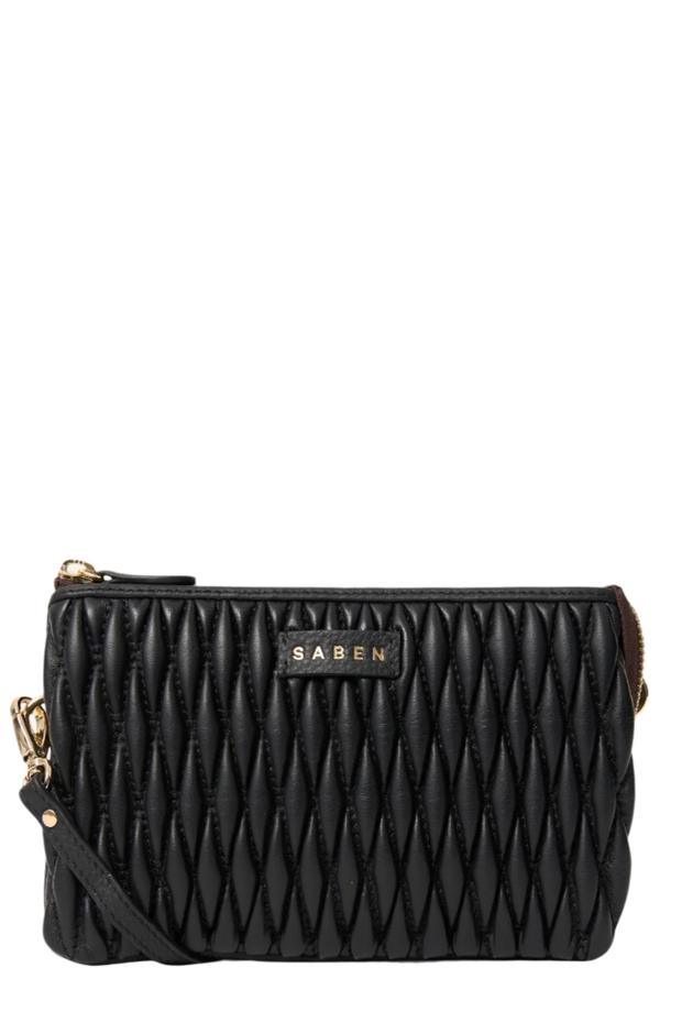 Tilly Crossbody Bag - Black Diamond Quilt